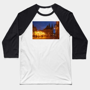 Christmas market, Bremen, winter, dusk Baseball T-Shirt